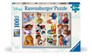 Puzzle XXL 100 Disney Postacie. Wydawca: Ravensburger. Multiszop.pl Opakowanie Puzzle XXL 100 Disney Postacie