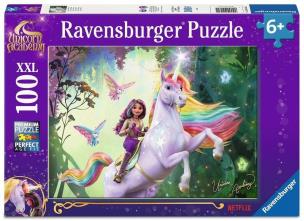 Puzzle XXL 100 Unicorn Academy. Wydawca: Ravensburger. Multiszop.pl Opakowanie Puzzle XXL 100 Unicorn Academy
