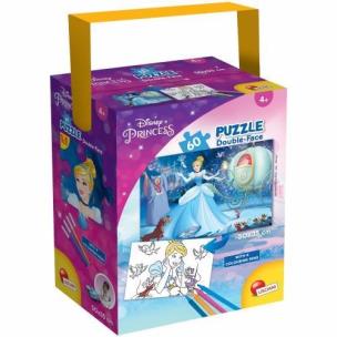 Opakowanie Puzzle z rączką Disney Księżniczki Mini 60 dwustronne