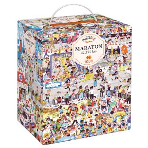 Puzzlove CzuCzu Maraton 42,195 km 1000 elementów. Wydawca: Bright Junior Media. Multiszop.pl Opakowanie Puzzlove CzuCzu Maraton 42,195 km 1000 elementów