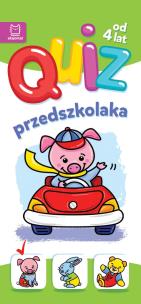 Okładka książki Quiz przedszkolaka ze świnką. 4+. Quiz malucha