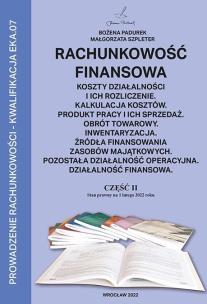 Okładka książki Rachunkowość Finansowa część II PADUREK