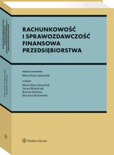 Rachunkowość  i sprawozdawczość finansowa przedsiębiorstwa. Autor: Hass-Symotiuk Maria, Nadolna Bożena, Majchrzak Iwona, Rydzewska Marzena. Multiszop.pl Okładka książki Rachunkowość  i sprawozdawczość finansowa przedsiębiorstwa
