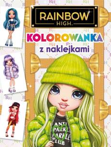 Okładka książki Rainbow High. Kolorowanka z naklejkami