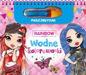 Okładka książki Rainbow High. Wodne kolorowanki. Magiczny pisak