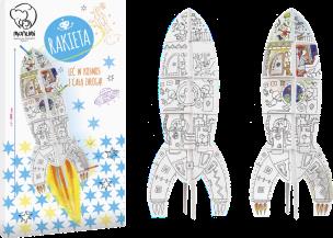 Opakowanie Rakieta kolorowanka XXL wyd. 2022