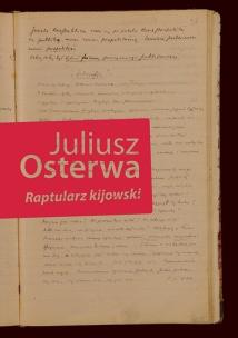 Raptularz kijowski. Autor: Osterwa Juliusz. Multiszop.pl Okładka książki Raptularz kijowski