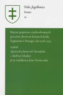 Opakowanie Rejestr poopisowy ciężkozbrojnych pocztów dworzan konnych króla Zygmunta I Starego z lat 1518-1525