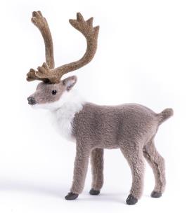 Opakowanie Renifr deco popiel 13cm