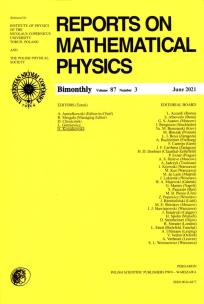 Opakowanie Reports On Mathematical Physics 87/3 Eksport