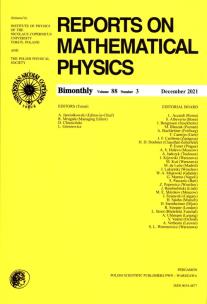 Opakowanie Reports On Mathematical Physics 88/3 Pergamon