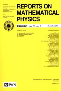 Opakowanie Reports on Mathematical Physics 90/3/2022 Polska