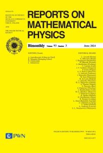 Opakowanie Reports on Mathematical Physics Volume 93  Nr 3