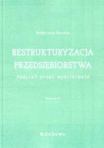 Okładka książki Restrukturyzacja przedsiębiorstwa w.3