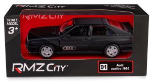 RMZ City Audi Quattro Coupe (1980-1991) Matte czarny w skali 1:35. Wydawca: Daffi. Multiszop.pl Opakowanie RMZ City Audi Quattro Coupe (1980-1991) Matte czarny w skali 1:35