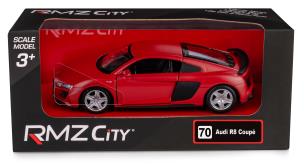 RMZ City Audi R8 2019 Matte Czerwony w skali 1:35. Wydawca: Daffi. Multiszop.pl Opakowanie RMZ City Audi R8 2019 Matte Czerwony w skali 1:35