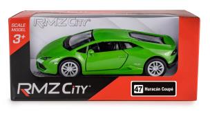 RMZ City Lamborghini Huracan LP610-4 zielony w skali 1:36. Wydawca: Daffi. Multiszop.pl Opakowanie RMZ City Lamborghini Huracan LP610-4 zielony w skali 1:36