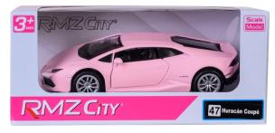 RMZ City Lamborghini Huracán LP610-4 różowy w skali 1:36. Wydawca: Daffi. Multiszop.pl Opakowanie RMZ City Lamborghini Huracán LP610-4 różowy w skali 1:36