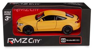 RMZ City Mercedes-Benz C63 S AMG Coupe 2019 Matte żółty w skali 1:35. Wydawca: Daffi. Multiszop.pl Opakowanie RMZ City Mercedes-Benz C63 S AMG Coupe 2019 Matte żółty w skali 1:35