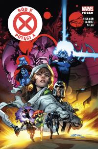 Ród X/Potęgi X. Autor: Pepe Larraz, R.B. Silva. Multiszop.pl Okładka książki Ród X/Potęgi X