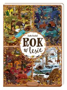 Rok w lesie. Autor: Dziubak Emilia. Multiszop.pl Okładka książki Rok w lesie