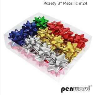 Opakowanie Rozety metallic (24szt)