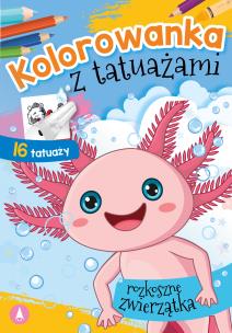 Okładka książki Rozkoszne zwierzaczki. Kolorowanka z tatuażami