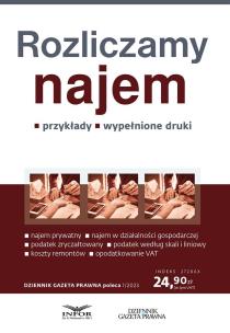 Okładka książki Rozliczamy najem. DGP Poleca 1/2023