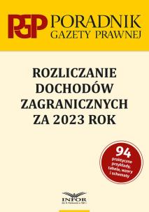 Okładka książki Rozliczanie dochodów zagranicznych za 2023 r.
