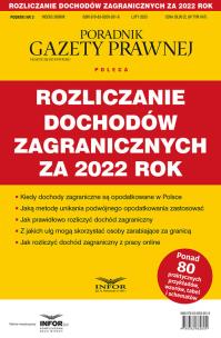 Okładka książki Rozliczenia dochodów zagranicznych za 2022