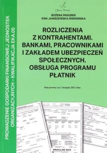 Okładka książki Rozliczenia z kontrahentami w.2022 PADUREK