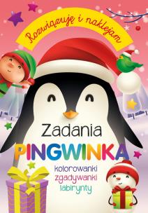 Rozwiązuję i naklejam. Zadania Pingwinka. Autor: Szymanek Barbara. Multiszop.pl Okładka książki Rozwiązuję i naklejam. Zadania Pingwinka