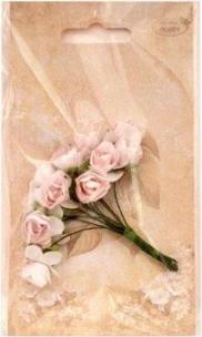 Opakowanie Różyczki papierowe 12szt jasnoróżowe