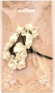 Opakowanie Różyczki papierowe 12szt kremowe