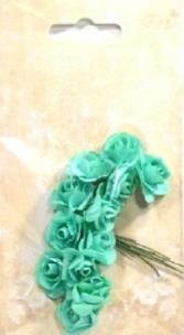 Opakowanie Różyczki papierowe 12szt miętowe