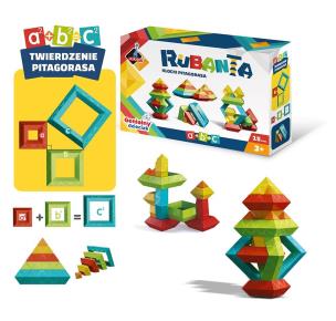Rubanta klocki Pitagorasa 15 elem.. Wydawca: Askato. Multiszop.pl Opakowanie Rubanta klocki Pitagorasa 15 elem.
