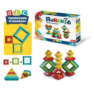 Rubanta klocki Pitagorasa 30 elem.. Wydawca: Askato. Multiszop.pl Opakowanie Rubanta klocki Pitagorasa 30 elem.