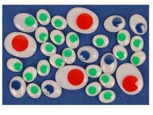 Opakowanie Ruchome oczka owal MIX 50szt
