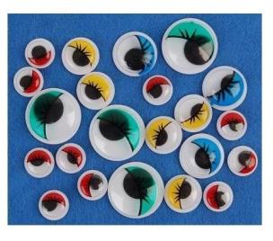 Opakowanie Ruchome oczka z rzęsami MIX 24szt