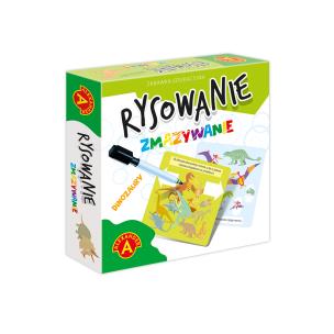 Rysowanie zmazywanie Dinozaury. Wydawca: Alexander. Multiszop.pl Opakowanie Rysowanie zmazywanie Dinozaury