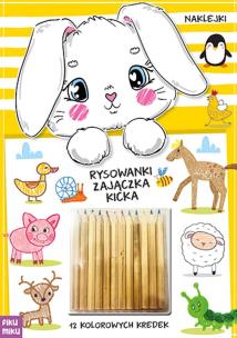 Okładka książki Rysowanki zajączka Kicka