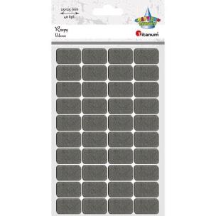 Opakowanie Rzepy samoprzylepne szare 15x25mm 40kpl