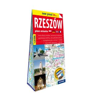 Okładka książki Rzeszów papierowy plan miasta 1:20 000