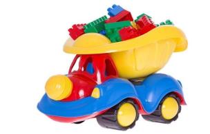 Opakowanie Samochód Pajacyk z klockami