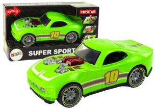 Opakowanie Samochód sportowy z dźwiękiem zielony 1:14