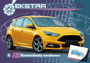 Samochody osobowe. Ekstramaszyny. Autor: Kochanowska-Sabljak Agnieszka, Regner Marek. Multiszop.pl Okładka książki Samochody osobowe. Ekstramaszyny