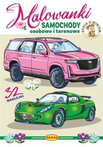 Okładka książki Samochody osobowe i terenowe. Malowanki. Seria z misiem