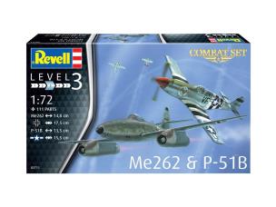 Samolot 1:72 Me 262 & P-51B. Wydawca: Revell. Multiszop.pl Opakowanie Samolot 1:72 Me 262 & P-51B