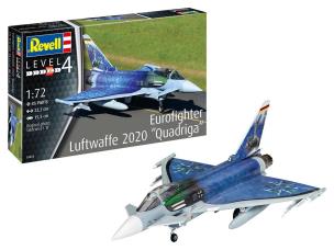 Samolot Eurofighter Luftwaffe 2020 Quadriga. Wydawca: Revell. Multiszop.pl Opakowanie Samolot Eurofighter Luftwaffe 2020 Quadriga