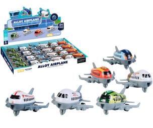 Opakowanie Samolot metalowy z napędem pull-back MIX